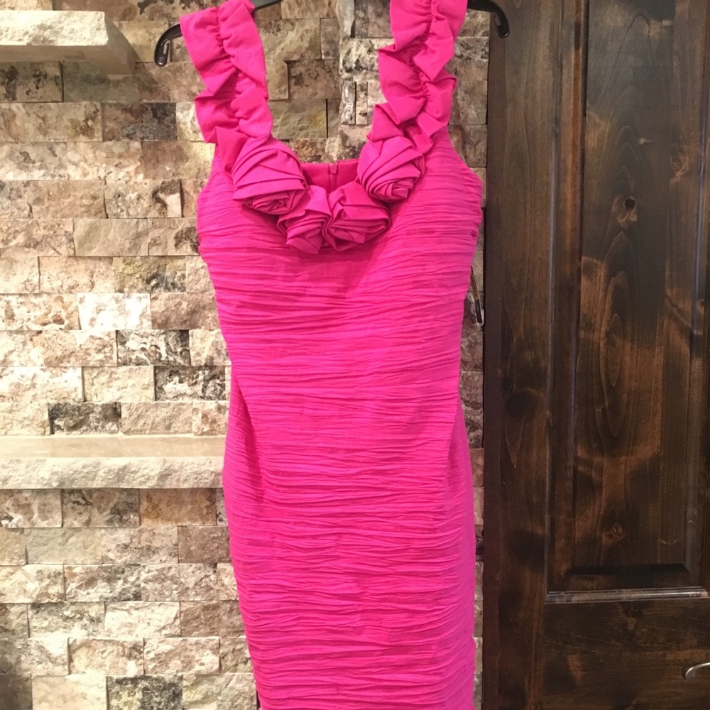 Hot pink cocktail dress!
